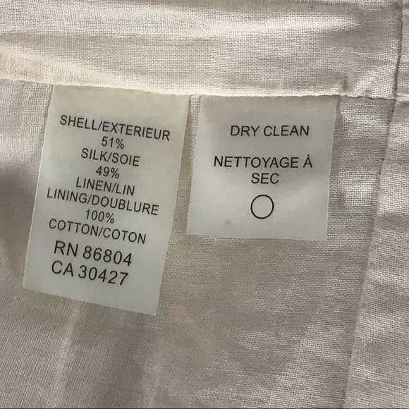 Magaschoni Silk Linen Button Tab Sheath Dress - Picture 10 of 11